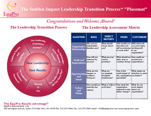 The Sudden Impact Leadership Transition Process Placemat